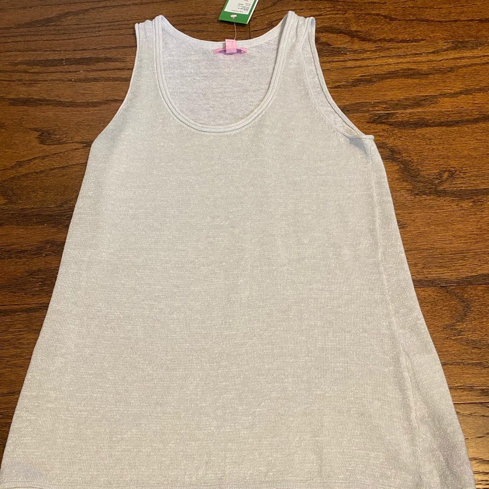 Lilly Pulitzer Patti Sweater tank in silver